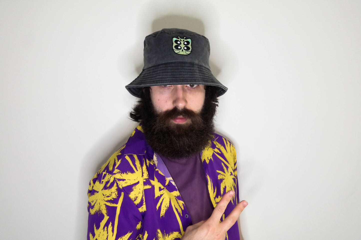 Alien Cat bucket hat