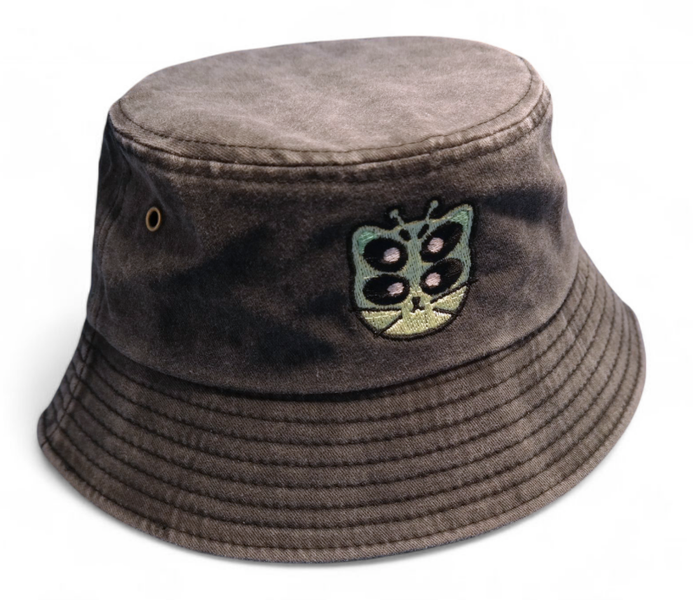 Alien Cat bucket hat