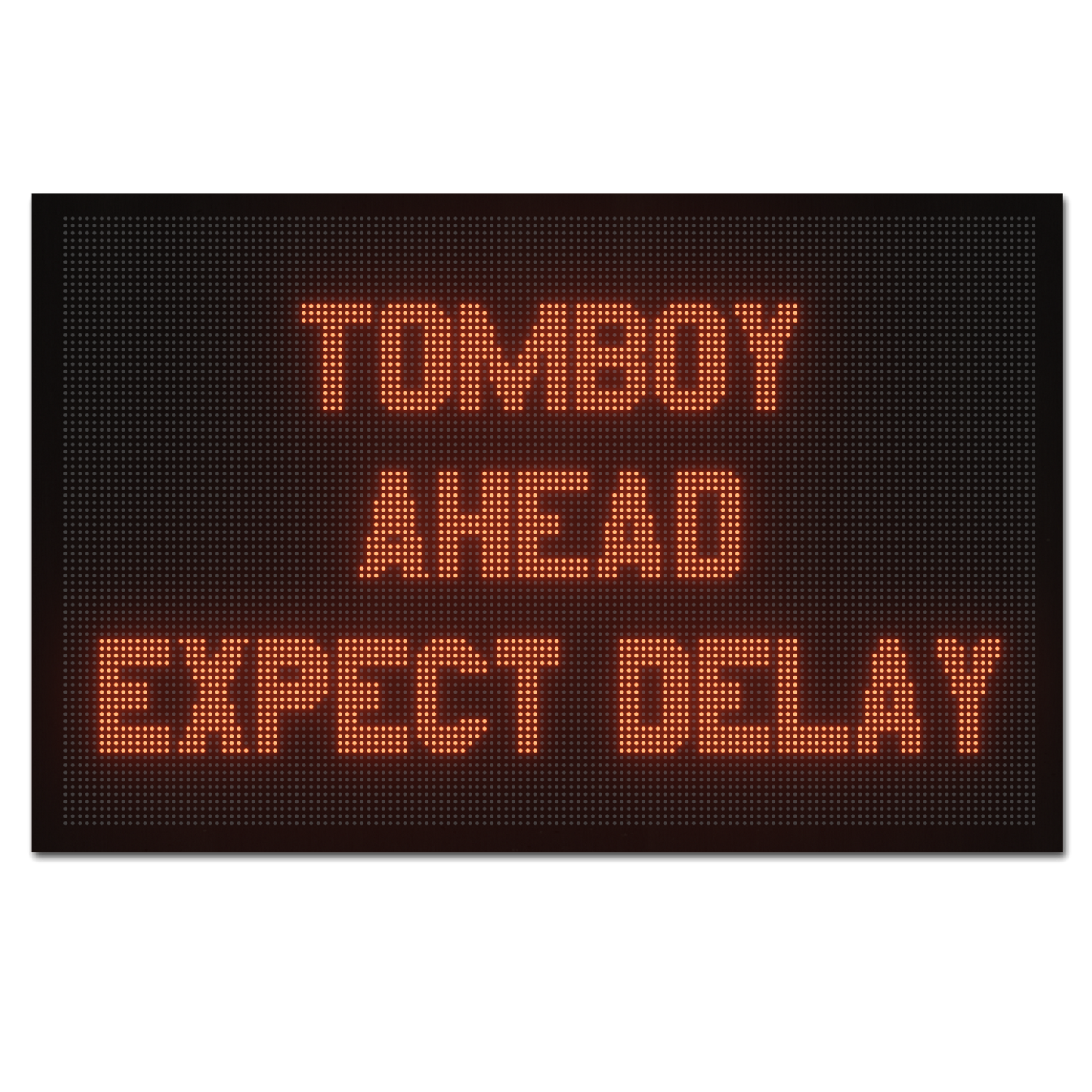 Tomboy Road Sign Sticker