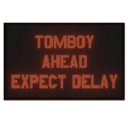 Tomboy Road Sign Sticker