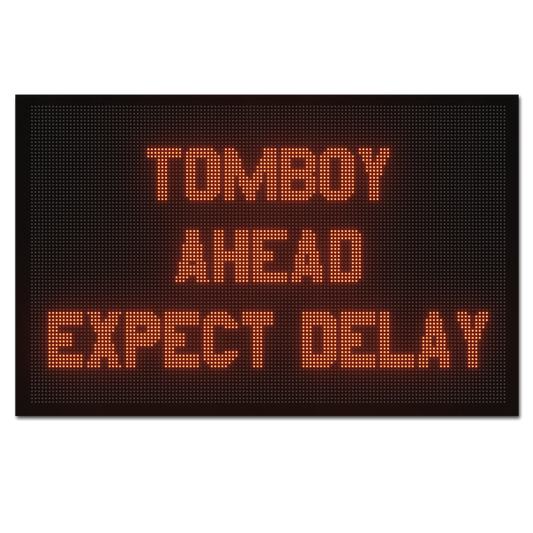 Tomboy Road Sign Sticker