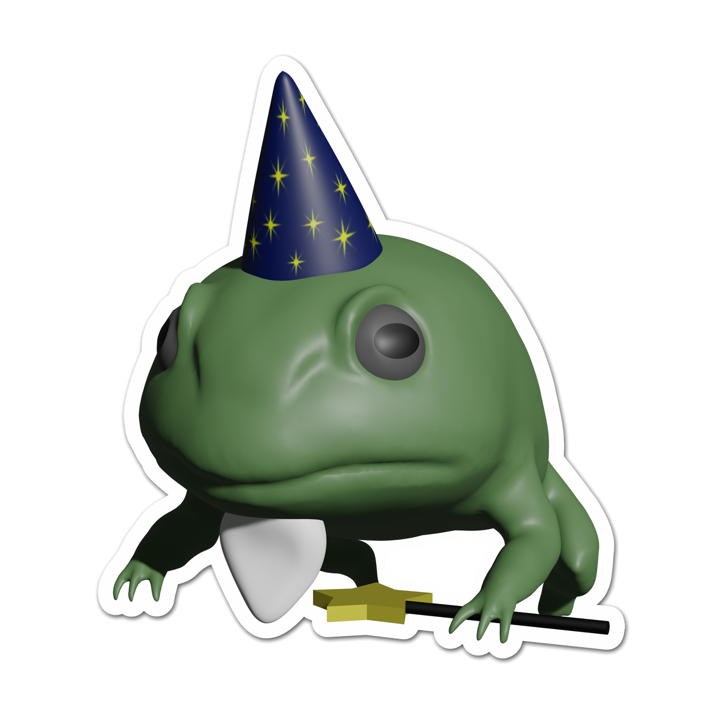 Wizard Frog Sticker