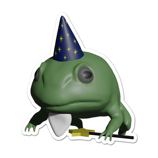 Wizard Frog Sticker