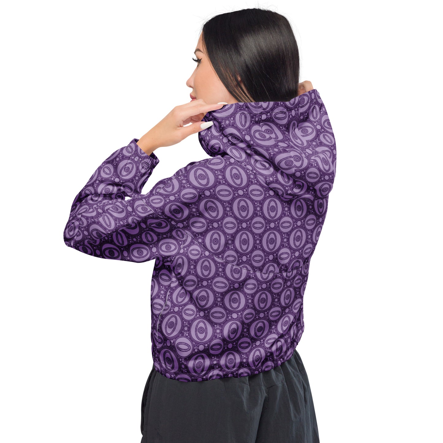 Focal Purple Women’s cropped windbreaker