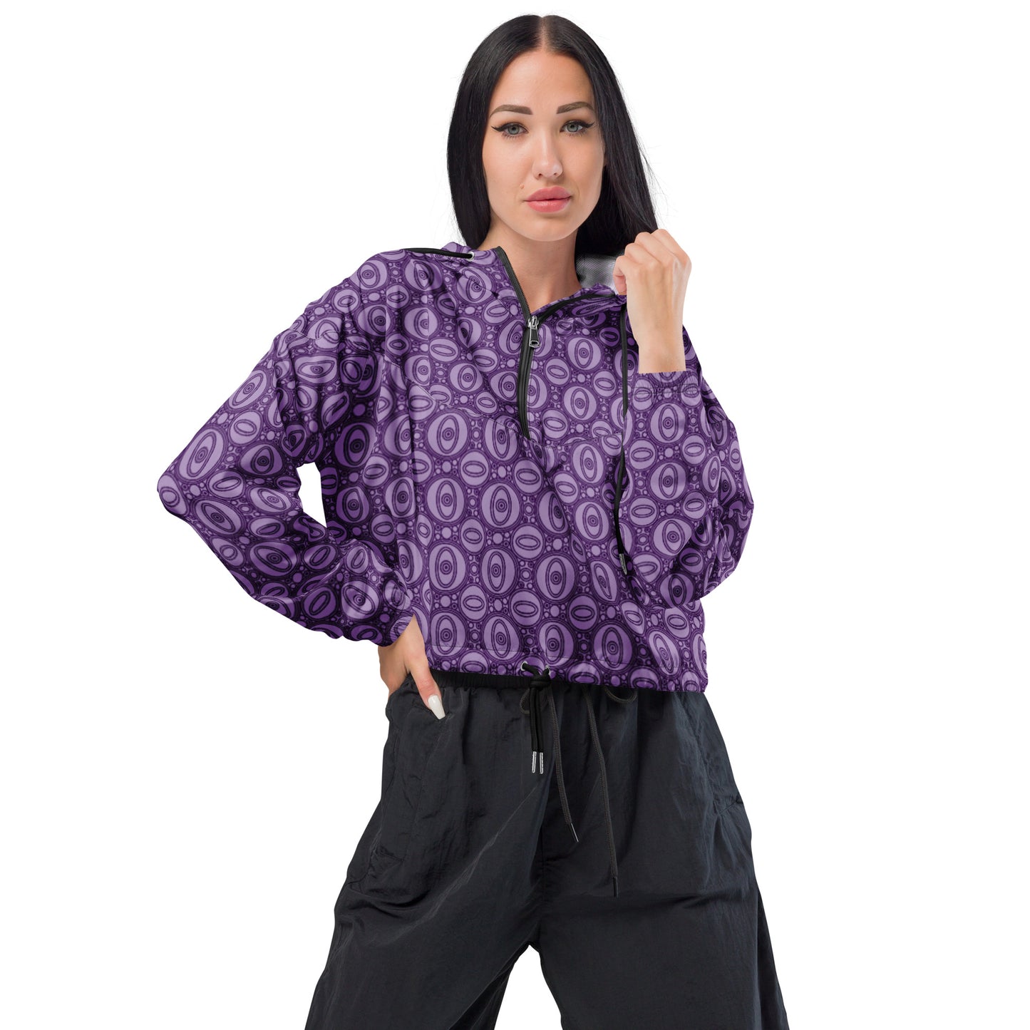 Focal Purple Women’s cropped windbreaker