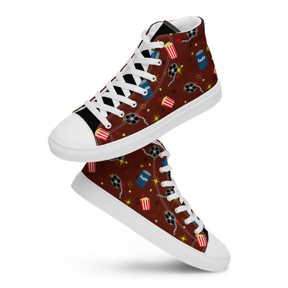 Theater Carpet Men’s high top canvas shoes